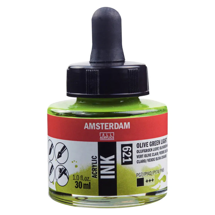Olive Green Lt Talens Ink 30ml