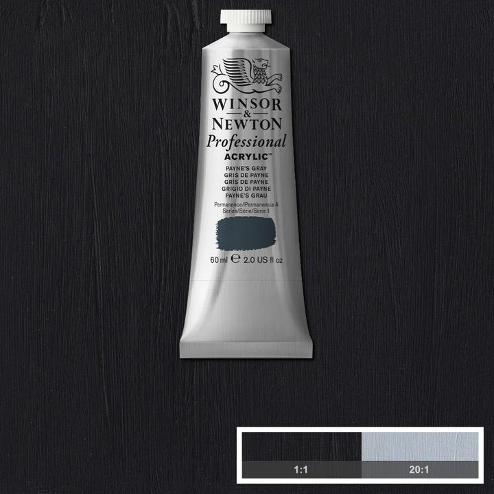Paynes Grey Winsor &amp; Newton Artist Acrylic 60ml