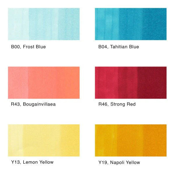 Copic Sketch Perfect Primaries Set 6