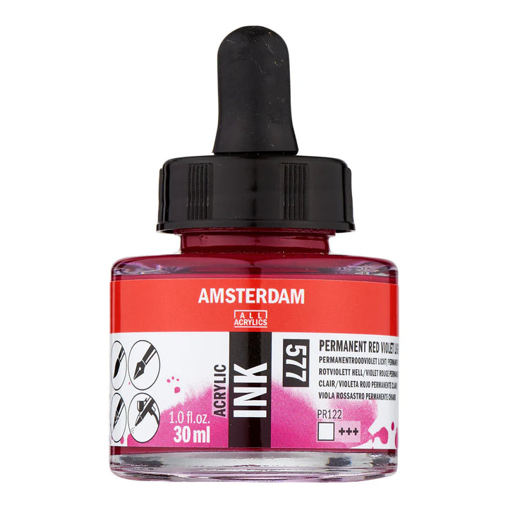 Perm Red Violet Lt Talens Ink 30ml