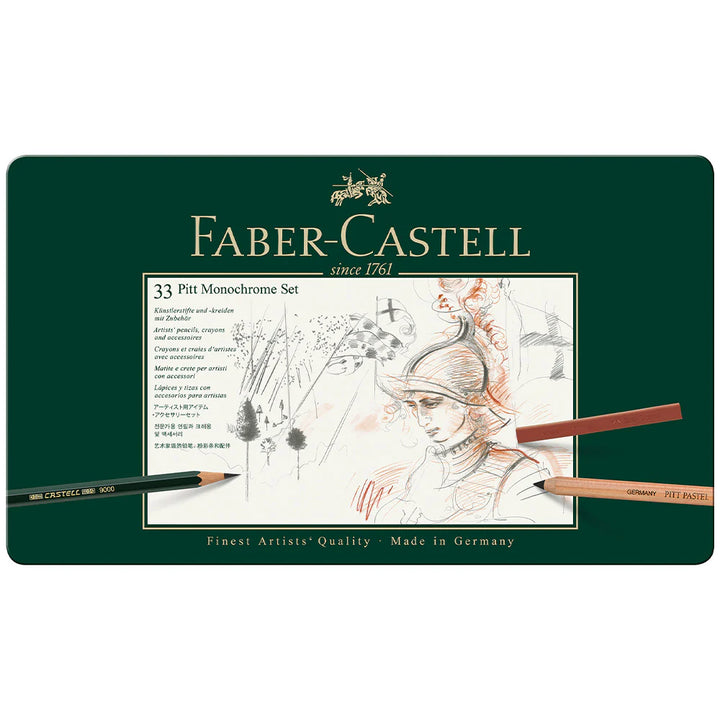 Faber-Castell Pitt Monochrome Mixed Media Set (33 Tin)