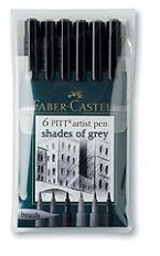 Faber Castell Pitt Greys Set 6 DISCONTINUED