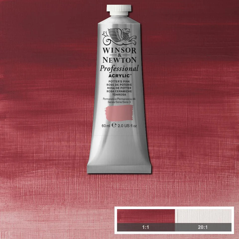 Potters Pink Winsor &amp; Newton Artist Acrylic 60ml