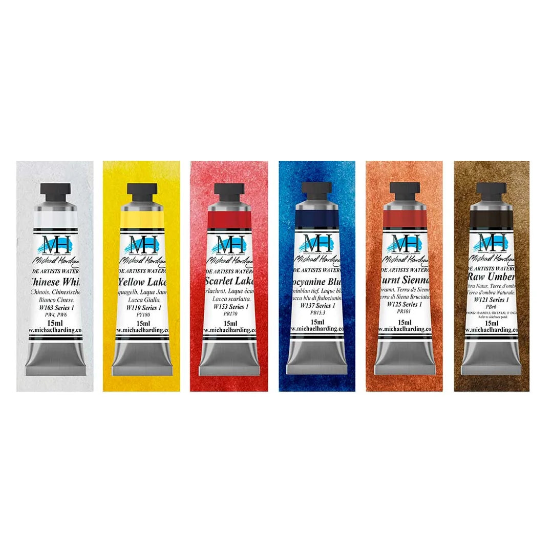MH Primary Set Michael Harding Watercolour 15ml