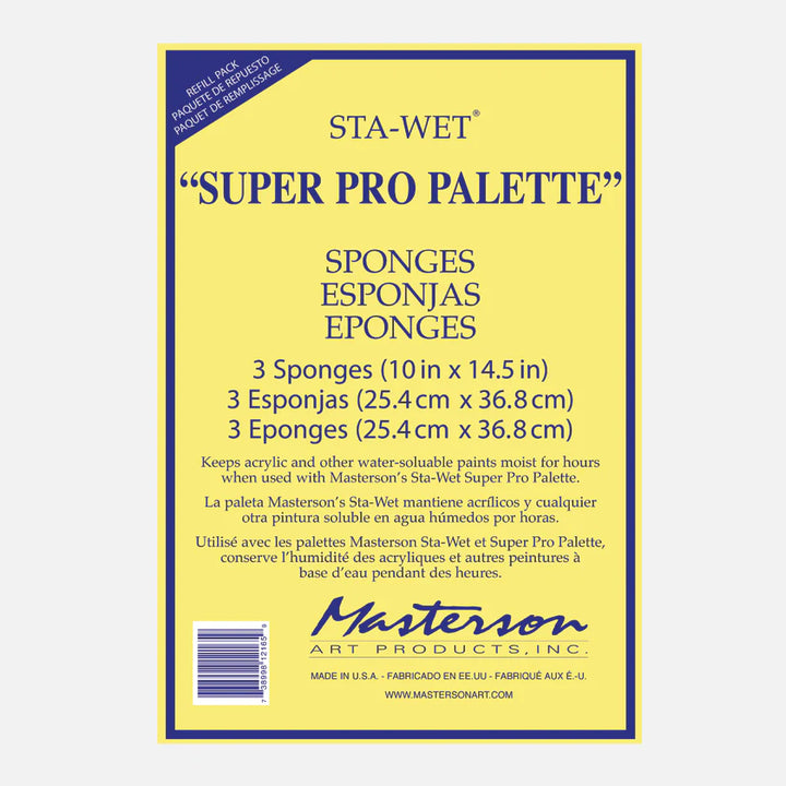 Pro Palette Sponge Refill 3 Pack Masterson