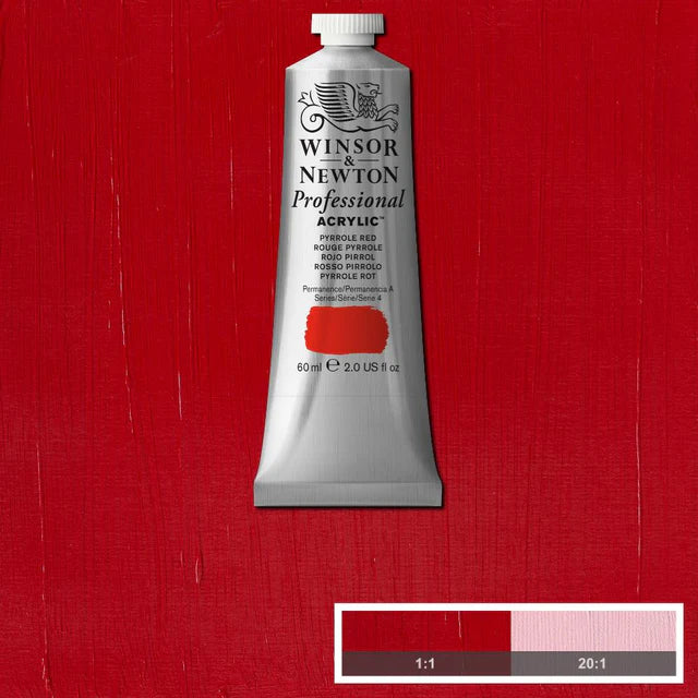 Pyrrole Red Winsor &amp; Newton Artist Acrylic 60ml