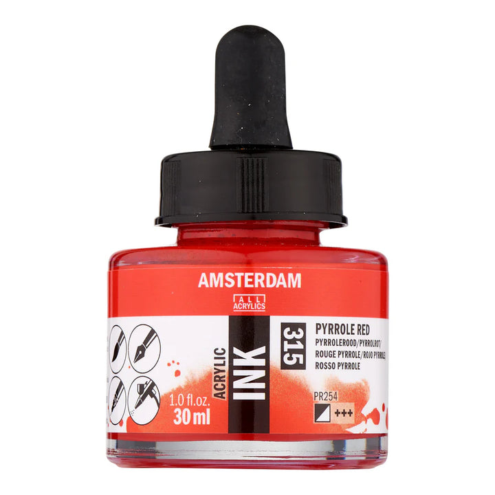 Pyrrole Red Talens Ink 30ml