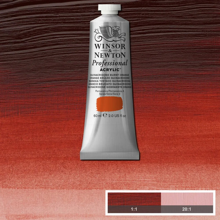 Burnt Orange Winsor &amp; Newton Artist Acrylic 60ml
