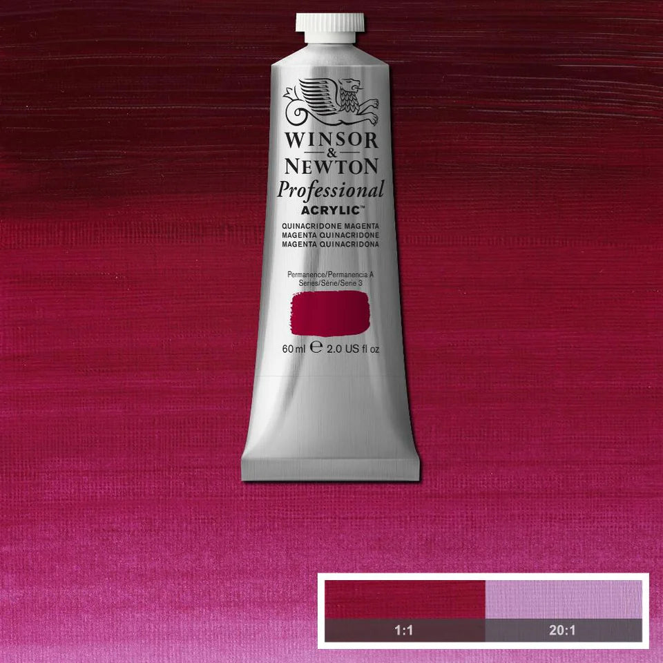 Quin Magenta Winsor &amp; Newton Artist Acrylic 60ml