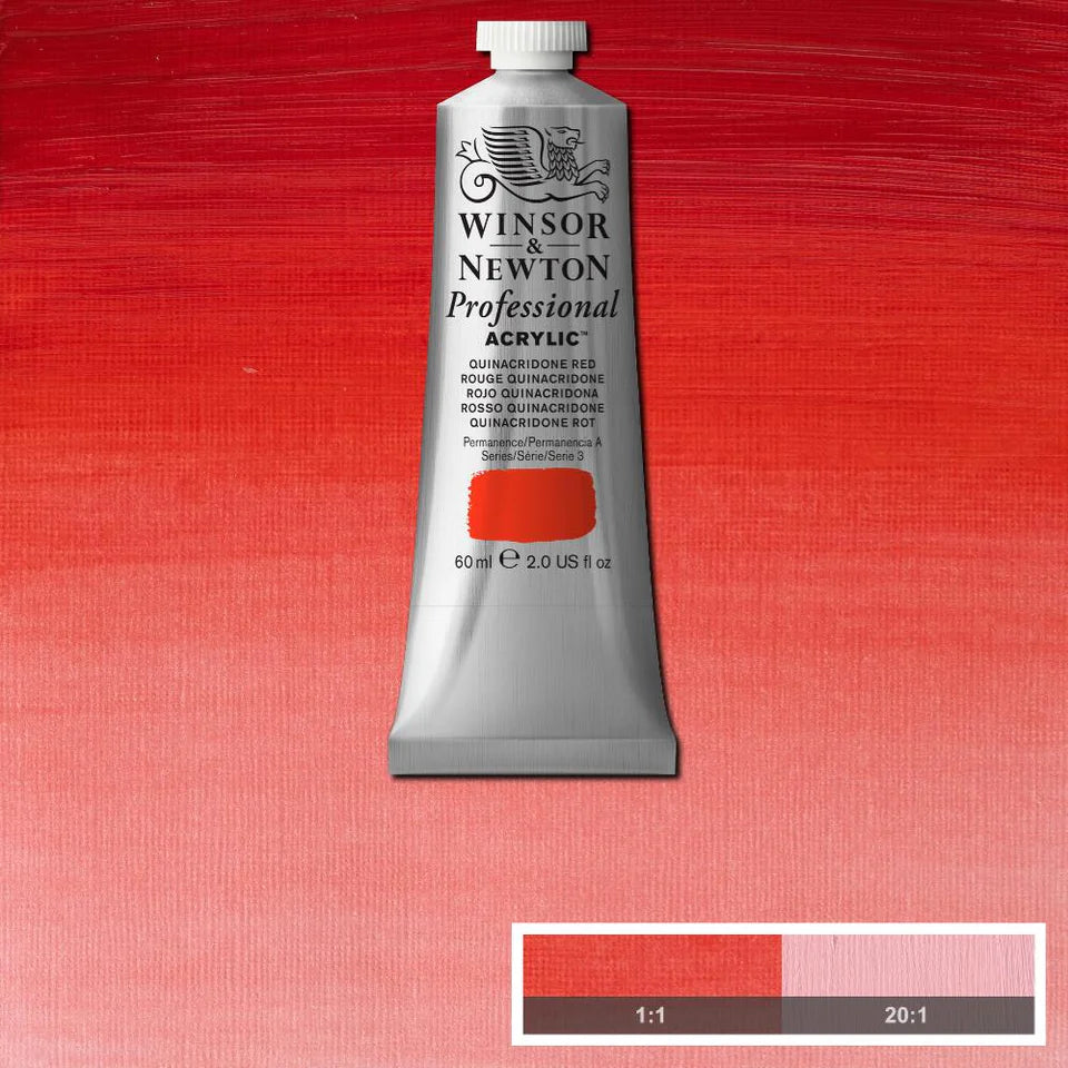 Quinacridone Red Winsor &amp; Newton Artist Acrylic 60ml