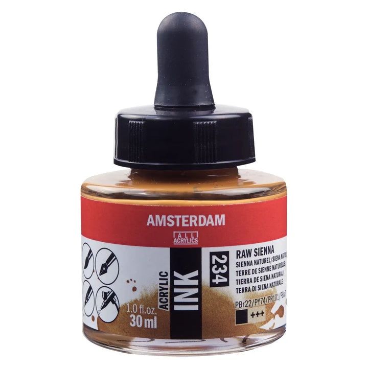 Raw Sienna Talens Ink 30ml
