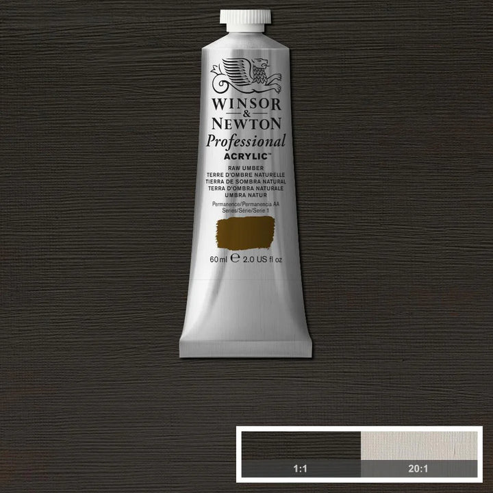 Raw Umber Winsor &amp; Newton Artist Acrylic 60ml
