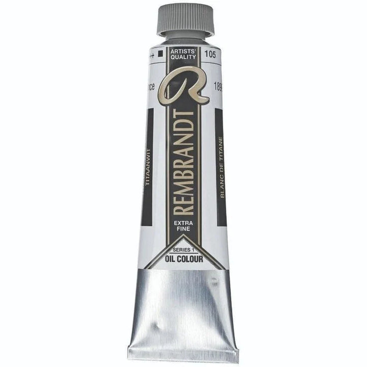 105 Titanium White (Safflower) Rembrandt Artist Oil 40ml