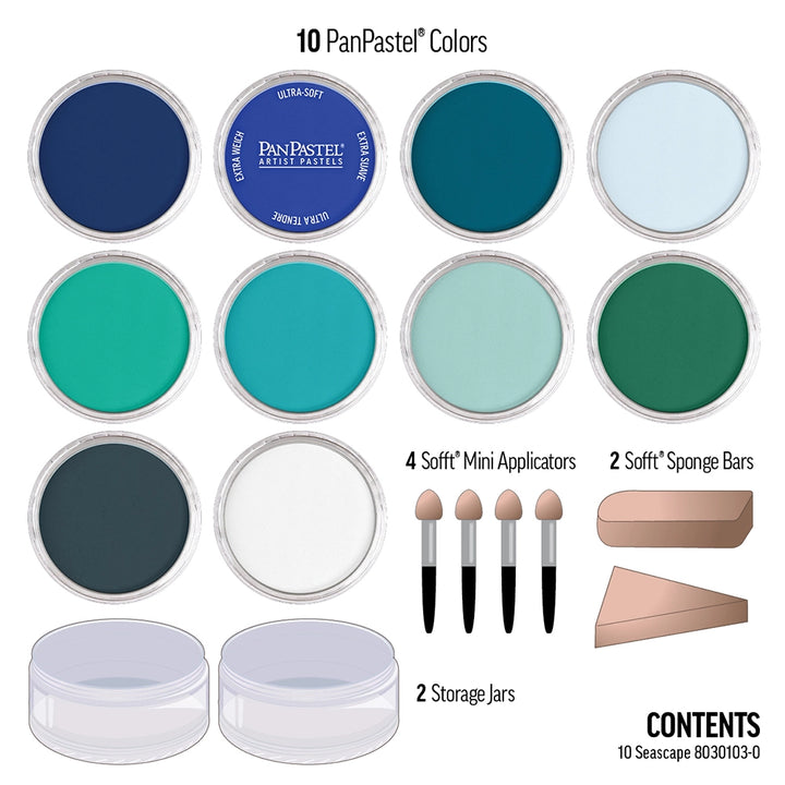 Seascape Set Pan Pastel Set 10 Colours
