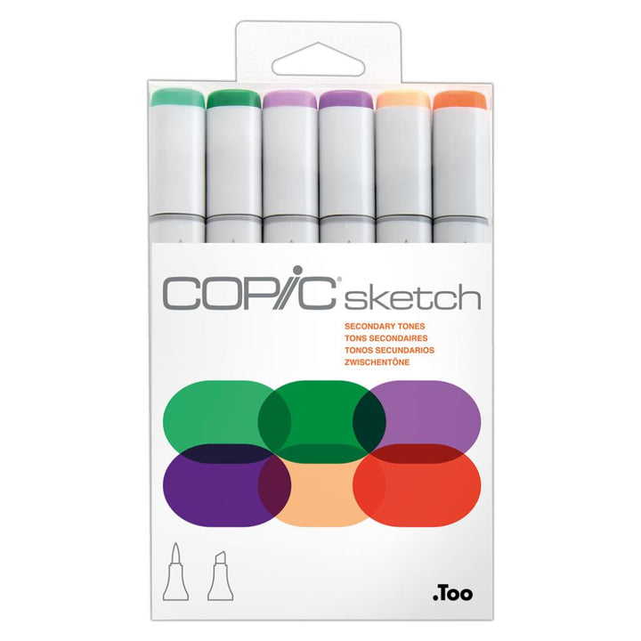 Copic Sketch Secondary Tones Set 6