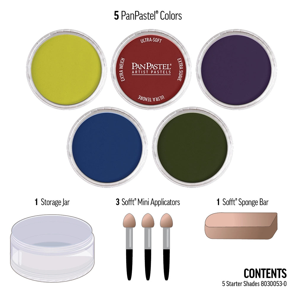 Shades Set Pan Pastel Set 5 Colours