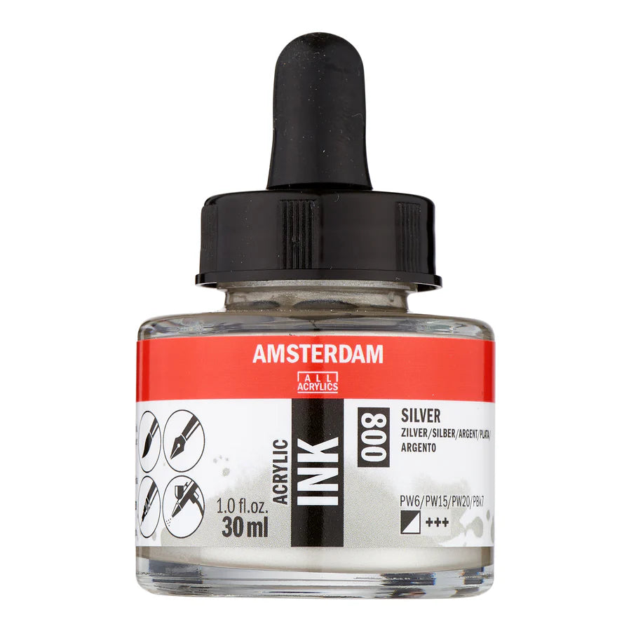 Silver Talens Ink 30ml