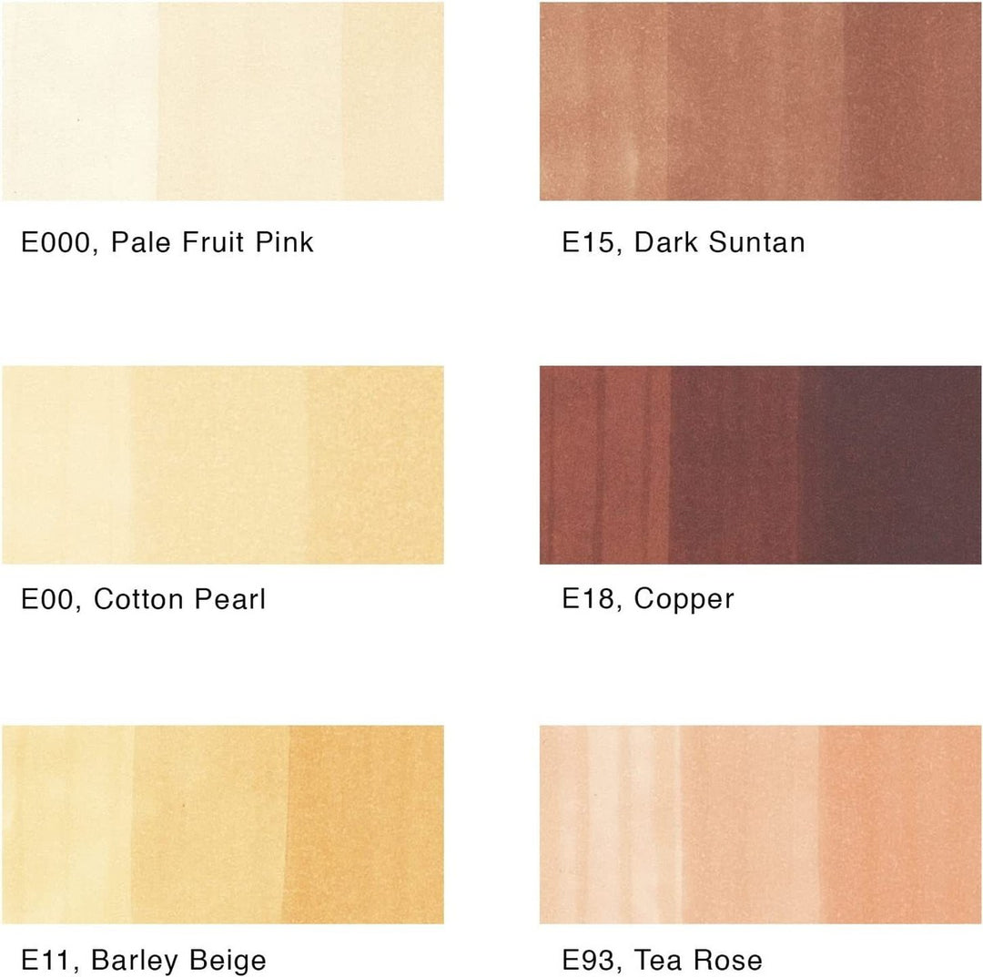 Copic Sketch Skin Tones Set 6