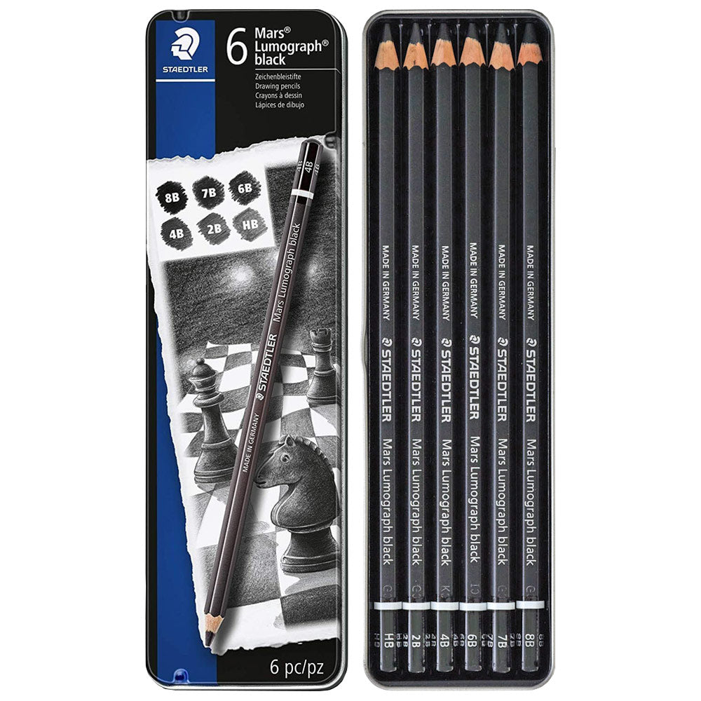 Staedtler Mars LumoGraph Black (6 Tin)