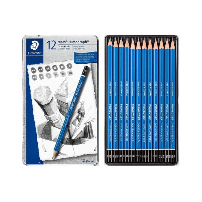 Staedtler Mars LumoGraph 2h-8b (12 Tin)