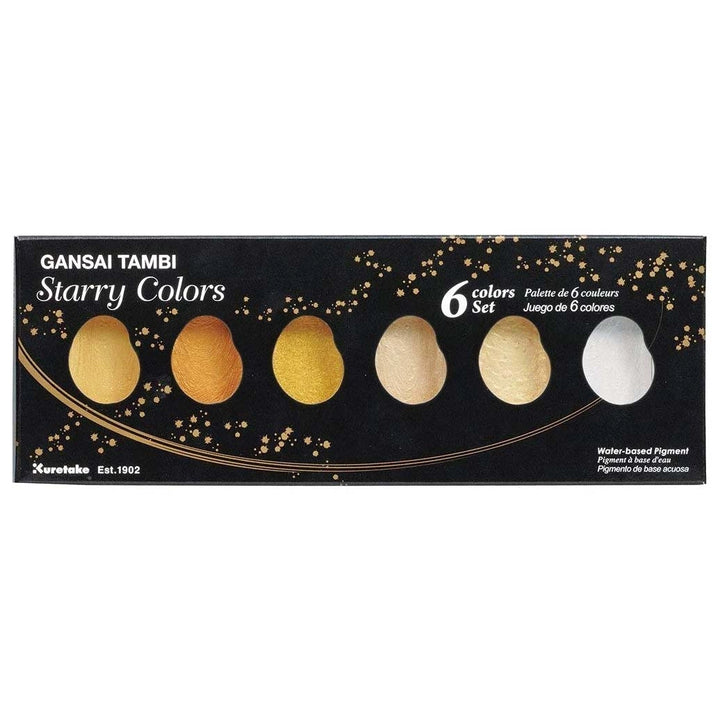 Kuretake Starry Colours W/C Set 6 Pans
