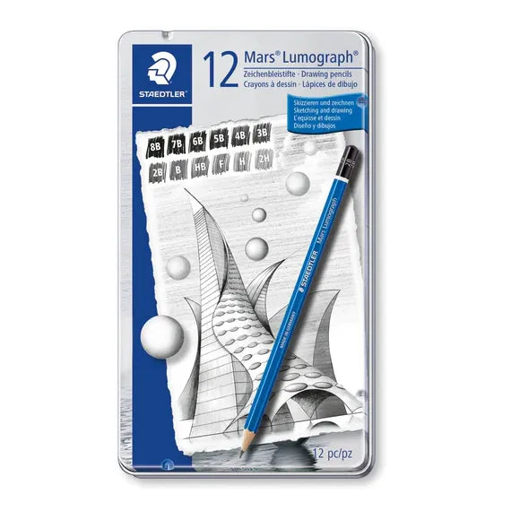 Staedtler Mars LumoGraph 2h-8b (12 Tin)