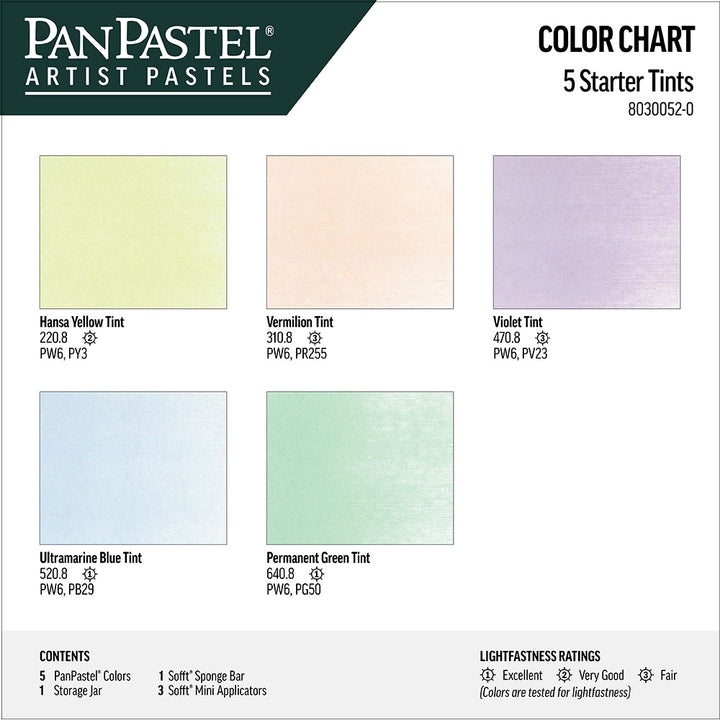 Tints Set Pan Pastel Set 5 Colours