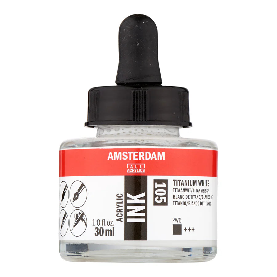 Titanium White Talens Ink 30ml