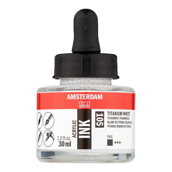 Titanium White Talens Ink 30ml