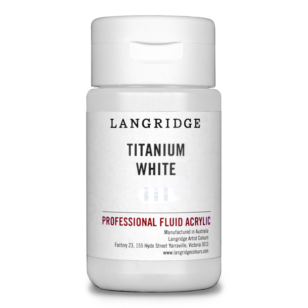 Titanium White Langridge Fluid Acrylic 125ml