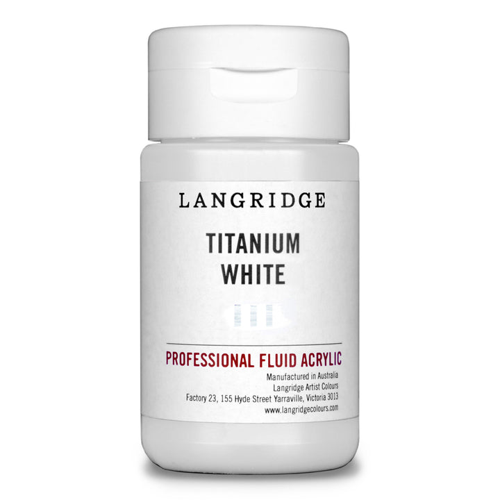 Titanium White Langridge Fluid Acrylic 125ml