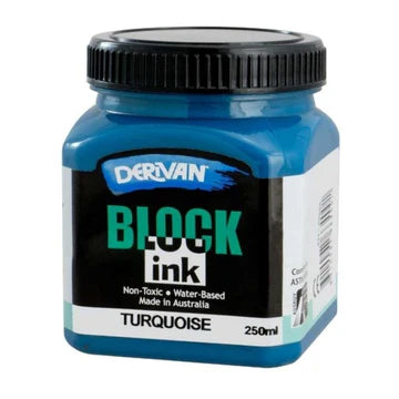 Derivan Block Ink Turquoise