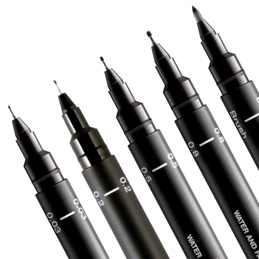 Uni Pin Fineliner 5 set