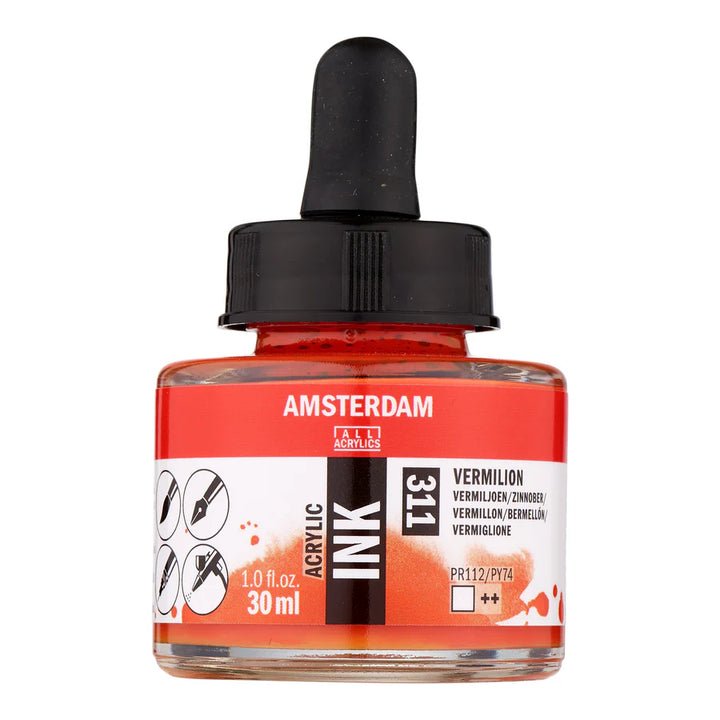 Vermilion Talens Ink 30ml