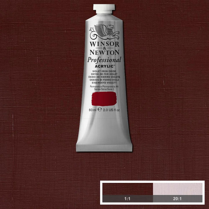 Violet Iron Oxide Winsor &amp; Newton Artist Acrylic 60ml