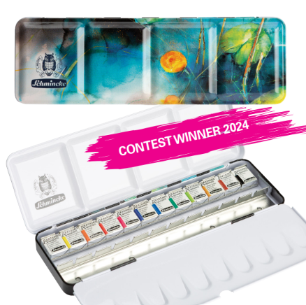 Schmincke Watercolour Metal Set 12 x 1/2 pans