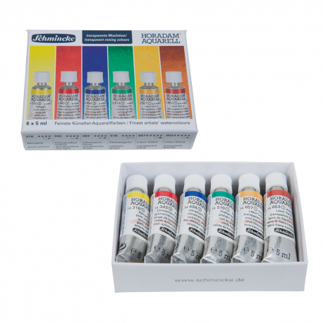 Schmincke Transparent Mixing Colours Set 6x5ml Tubes