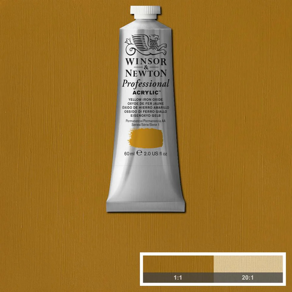 Yellow Iron Oxide Winsor &amp; Newton Artist Acrylic 60ml