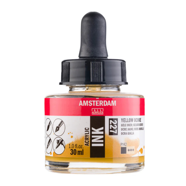 Yellow Ochre Talens Ink 30ml