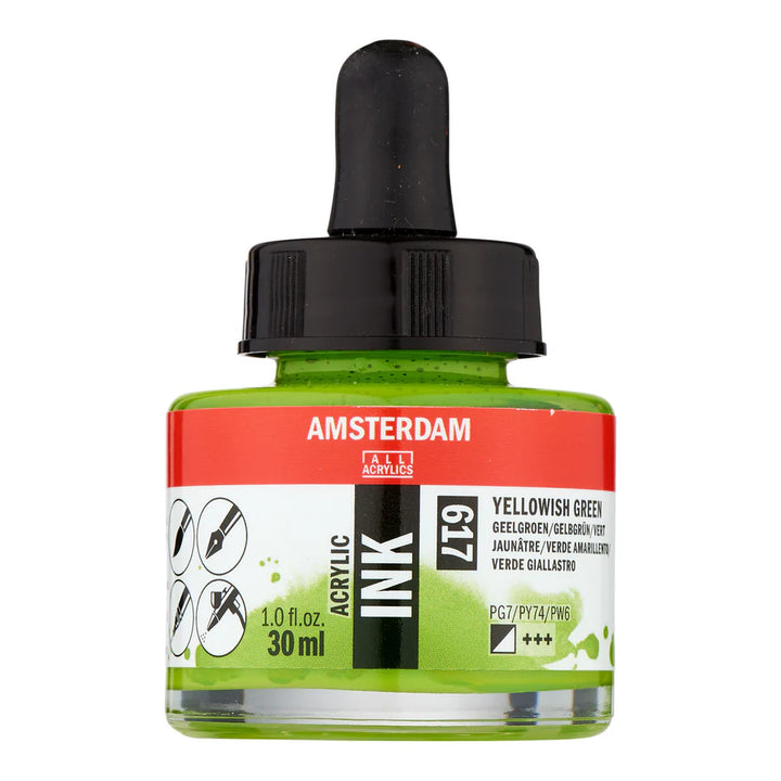 Yellowish Green Talens Ink 30ml