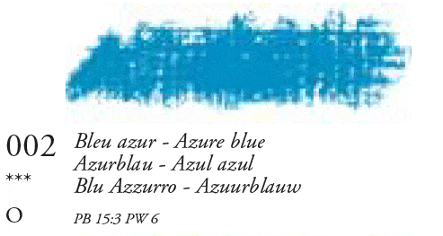 002 Azure Blue Sennelier Oil Pastel - Click Image to Close