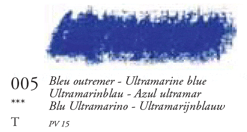 005 Ultramarine Blue Large Sennelier Oil Pastel - Click Image to Close