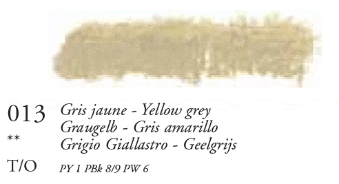 013 Yellow Grey Sennelier Oil Pastel