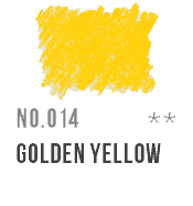 014 Golden Yellow Conte Pastel Pencil