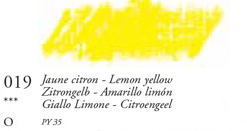 019 Lemon Yellow Sennelier Oil Pastel - Click Image to Close