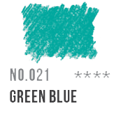 021 Green Blue Conte Pastel Pencil