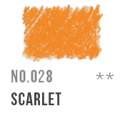 028 Scarlet Conte Pastel Pencil