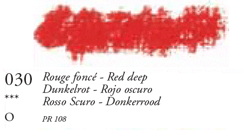 030 Red Deep Sennelier Oil Pastel - Click Image to Close