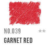 039 Garnet Red Conte Pastel Pencil