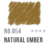 054 Natural Umber Conte Pastel Pencil